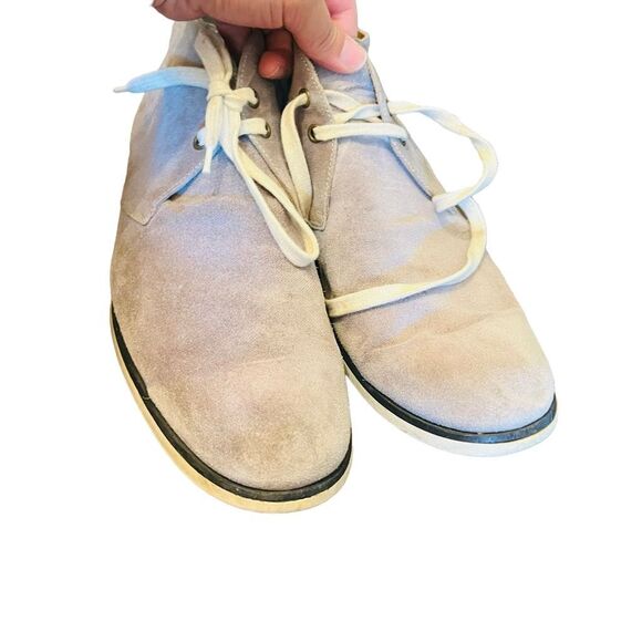 JOHN VARVATOS Size 10 1/2 suede Grey Lace Up Desert Boots chukka shoes men’s - Picture 3 of 9
